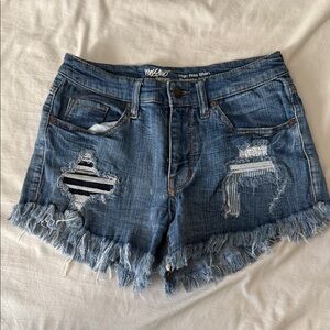 Distressed Denim Women Shorts